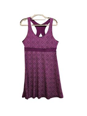 Tek Gear Dress Womans M Purple Shelf Bra Athleisure Pull On Stretch Clima Cool